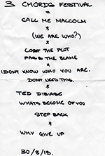 Skaciety - 3 Chords Festival, Penzance, Cornwall 30.8.15